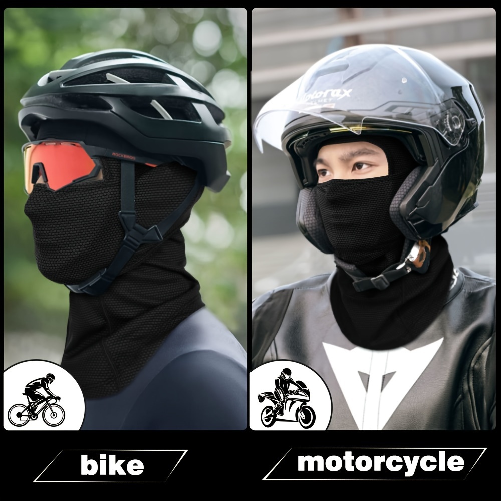 Cycling Caps Breathable Full Face Mask for Cycling Fishing Hiking (Black L)