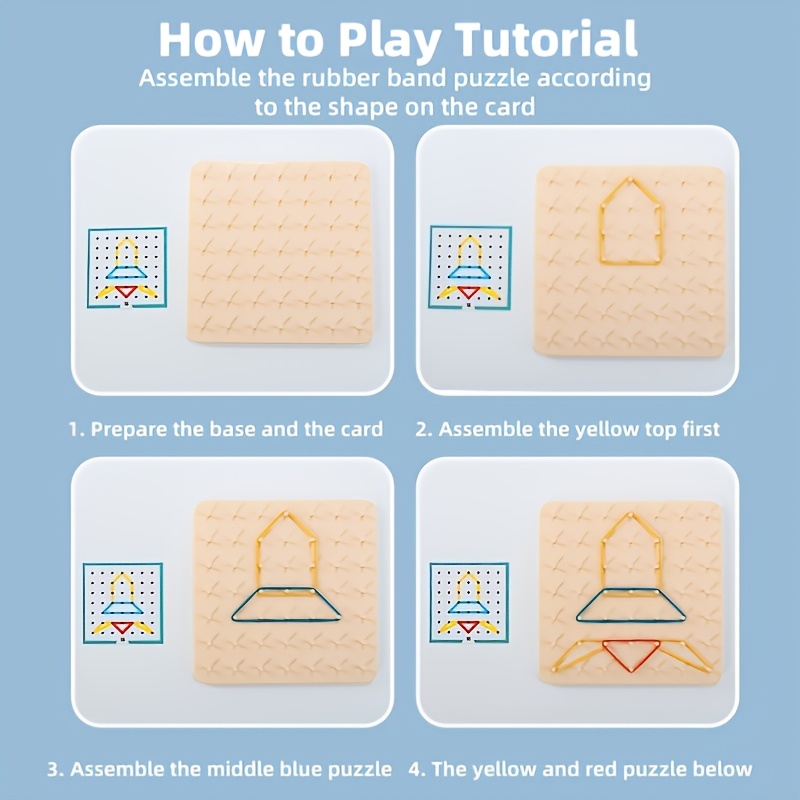 Board Game/Puzzle Board Rubber Band Toy Game