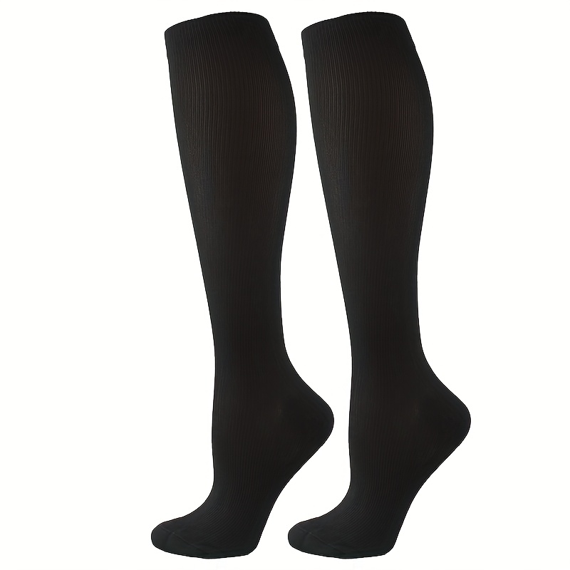 E-shop Bequeme einfarbige Kompressionssocken für Damen und Herren, ideal zum Laufen, Wandern und Fliegen