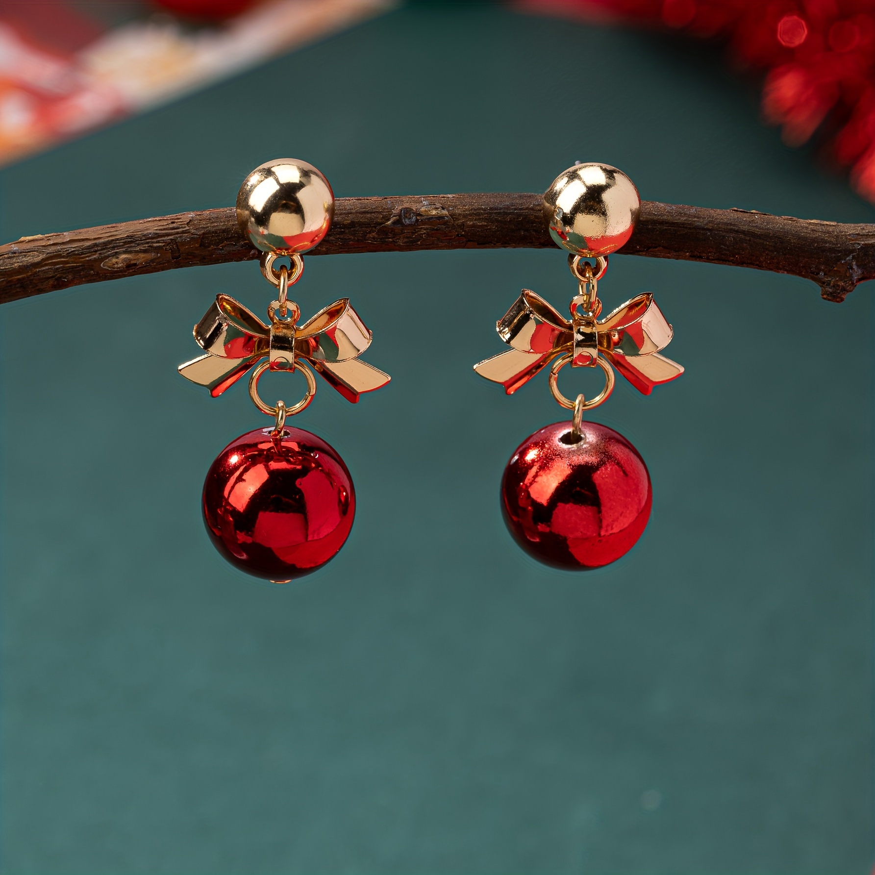 

Christmas-themed Dangle Earrings For Women - Cute Acrylic & Iron,