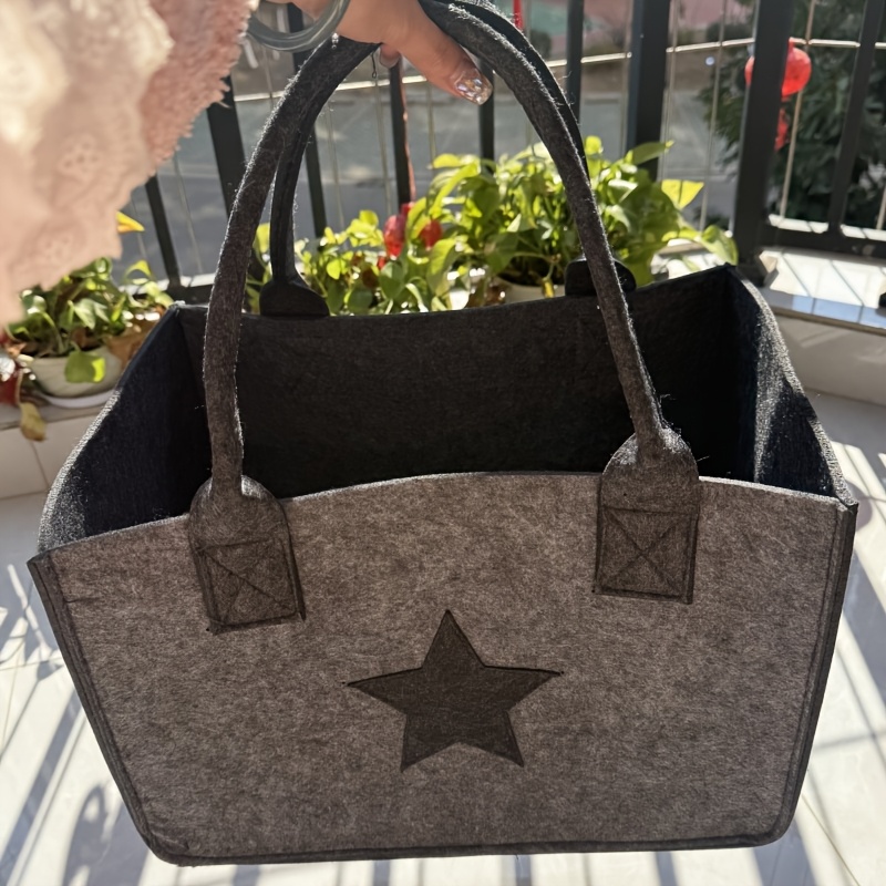 E-shop Hochwertige Große Einkaufstasche Aufbewahrungstasche Damenhandtaschen Filz-Tragetasche Reisezubehör Umhängetasche Handtasche Gepäckorganizer