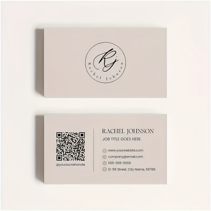 TEMU Carte de visite personnalisable avec code QR - durable, idéal pour la personnalisation et la promotion de , la promotion de nouveaux et les