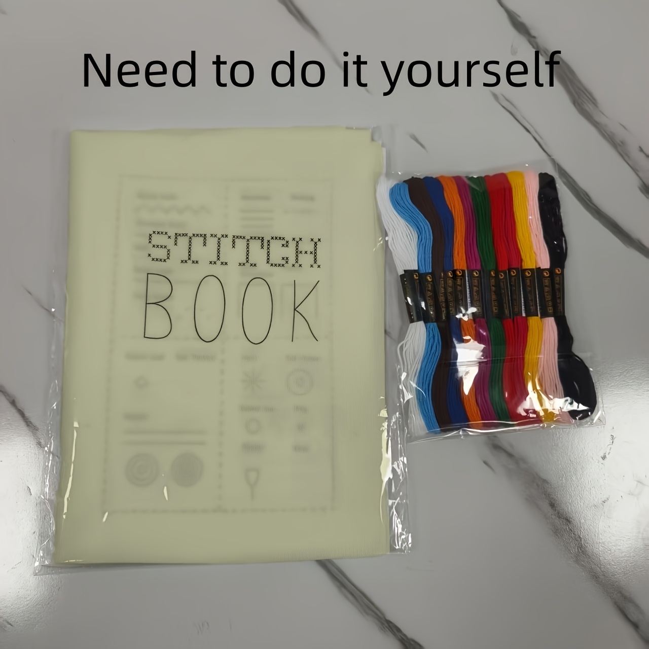 TEMU 1 Set, Embroidery Embroidery Book, Needlework Book, Diy Needlework Book, Embroidery Stitching Book, Embroidery Sewing Book, Embroidery Book,