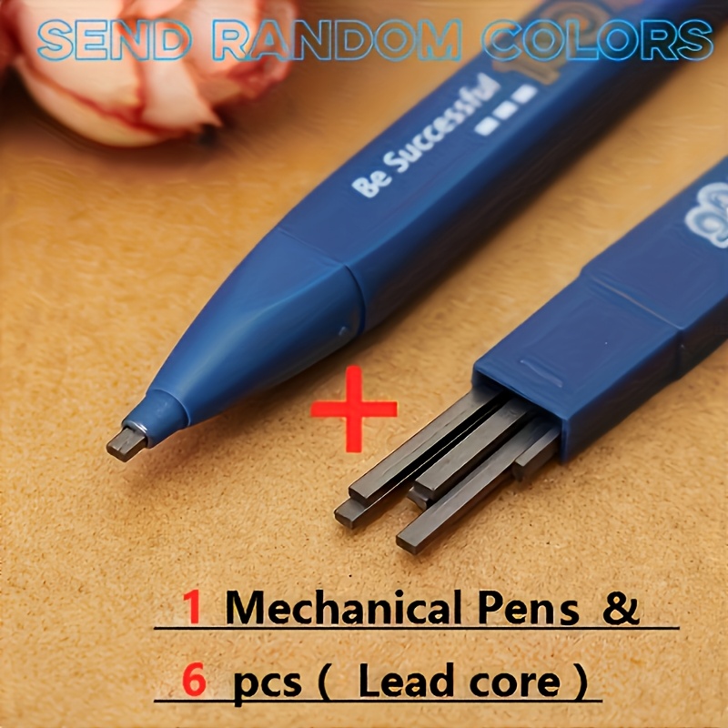2b Automatic Pencil # To Sharpen , 1 Set Pencil Set, Including 1 Pencil With A Random And (6 Lead Pieces/)