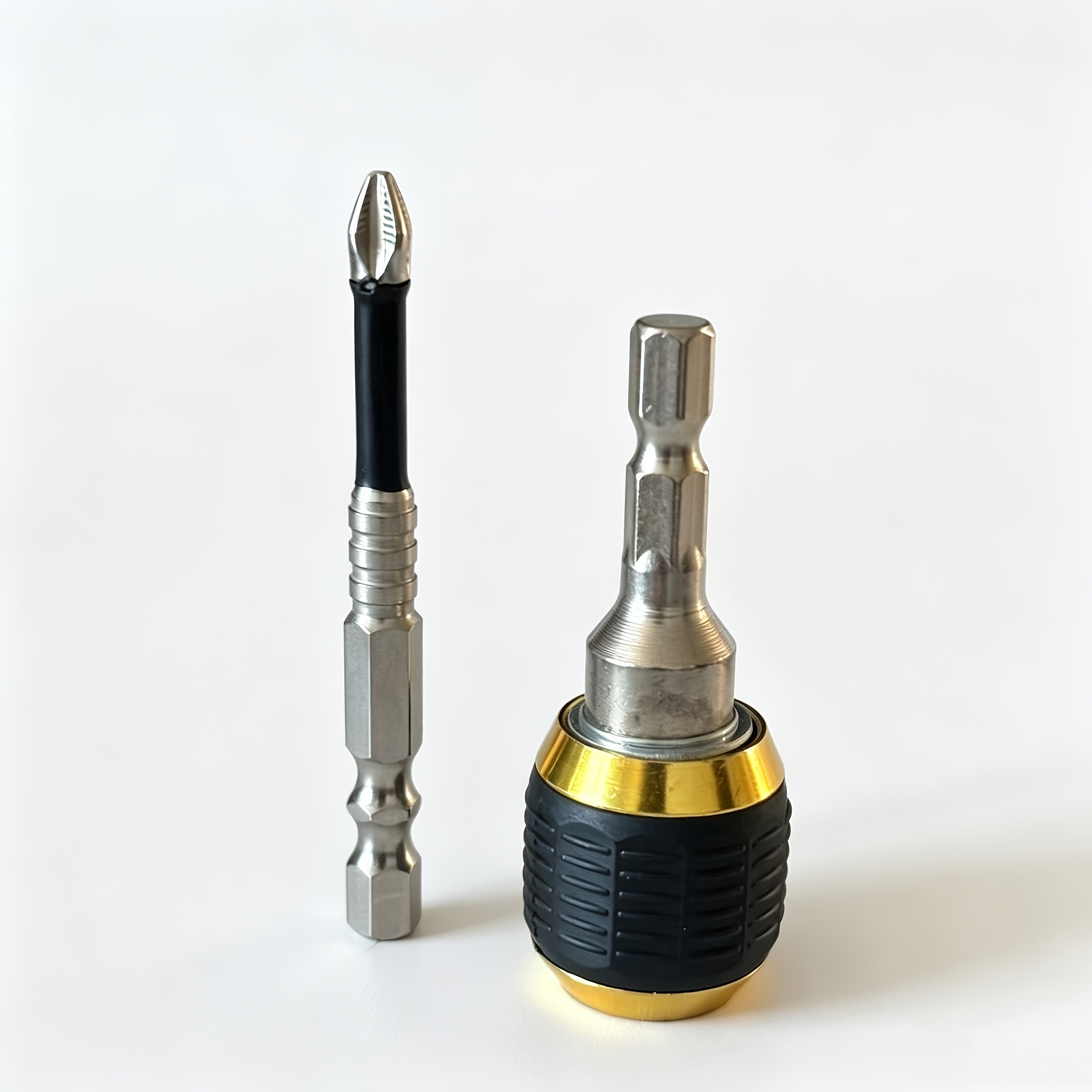 TEMU 1 Set Quick Release Chuck Adapter And Hex Handle Screwdriver Kit, Self-locking Extension Bar And Pop-up Quick Change Connector With Magnetic
