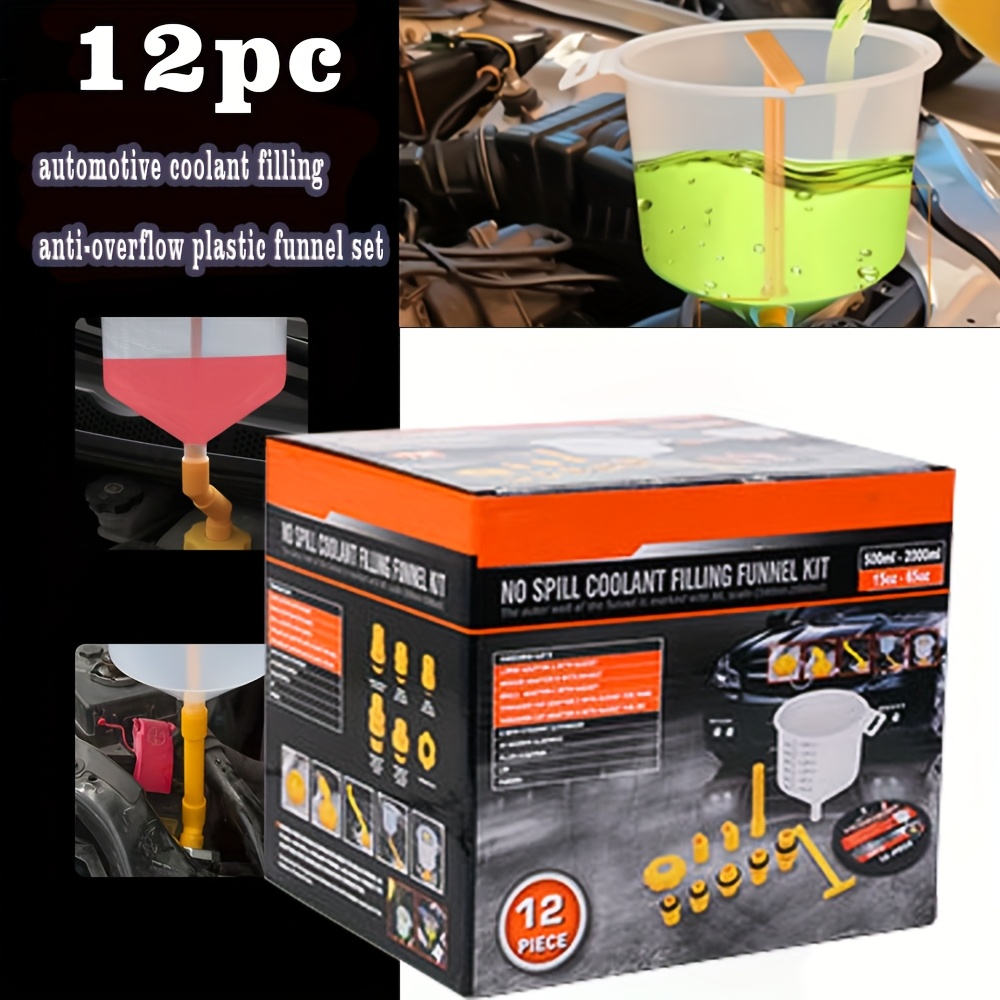 Trichter-Set 7-teilig - Flexible Automobil-Trichter Mit Filter Für Auto-Öl