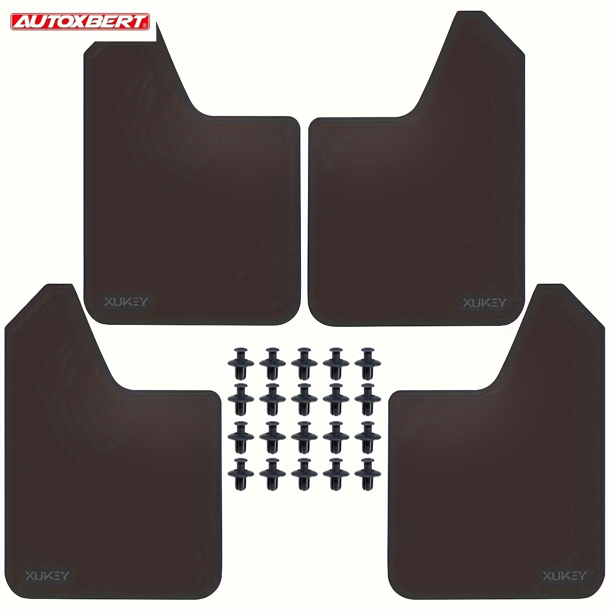 TEMU Autoxbert 4pcs Universal Car Mud Flaps Splash Guards Mudguards Fit For Front  Rear Fender
