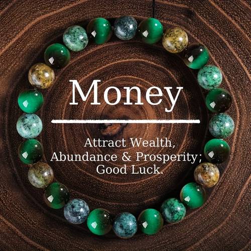 1pc 8mm handmade natural stone bracelet fashion wealth bracelet and stone ornaments bracelet tiger eye suitable for daily wear party wear holiday gifts halloween christmas new year