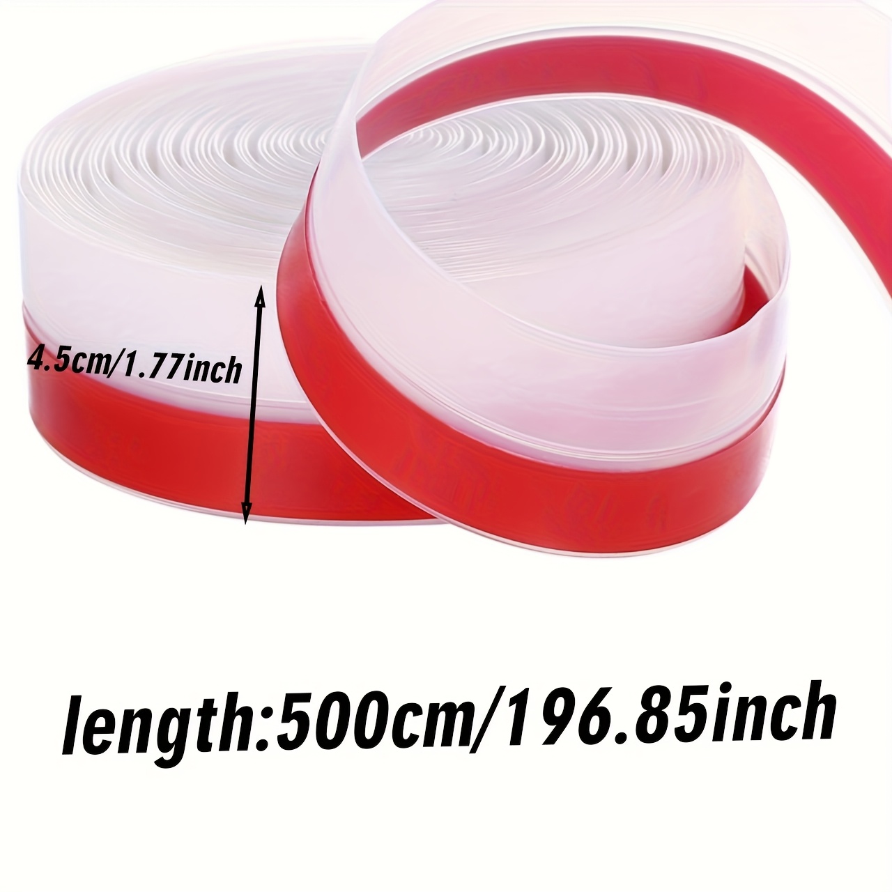 196.85-inch Heavy-duty /transparent Waterproof Door And Window Rain - Transparent Edge Sealing Strip, A Waterproof Barrier Against Strong And Rain, Suitable For And Doors