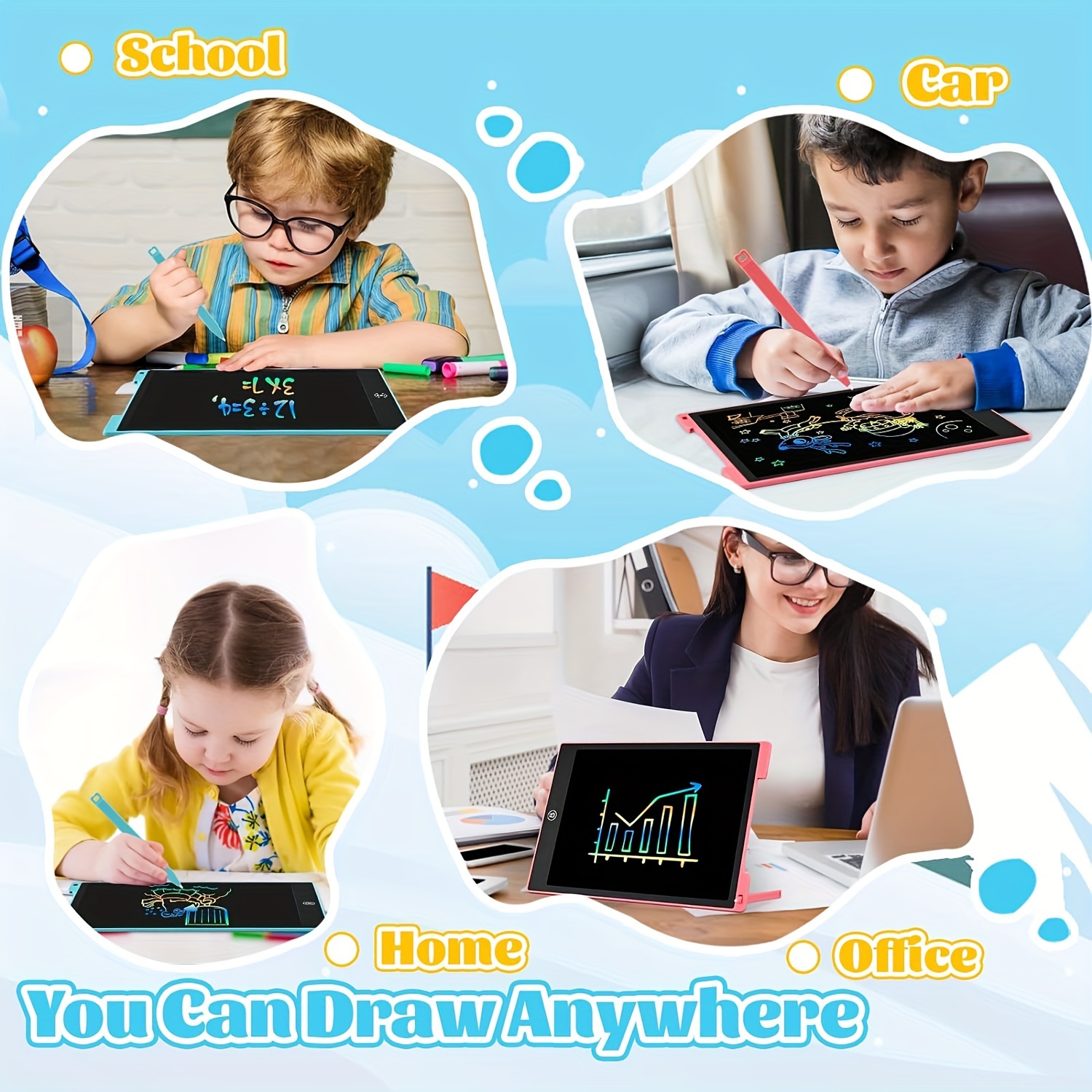 1 pza, Tablero de escritura a mano, LCD, con pantalla a color, regalo ideal para ocasiones especiales y aprendizaje