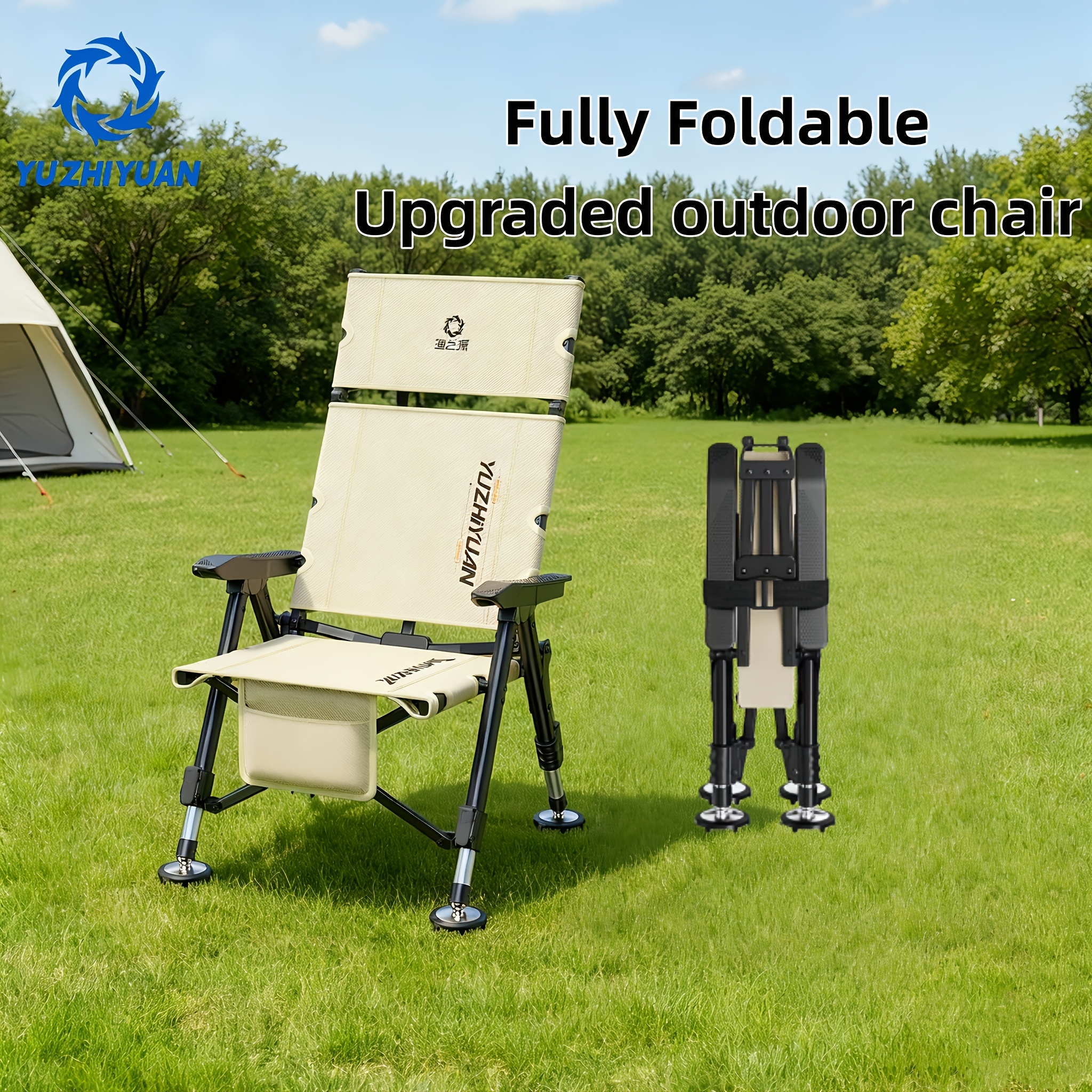 Klappbarer Campingstuhl Crystals Campingstuhl – Klappbar, Leicht, Tragbar, Für Garten, Strand & Outdoor
