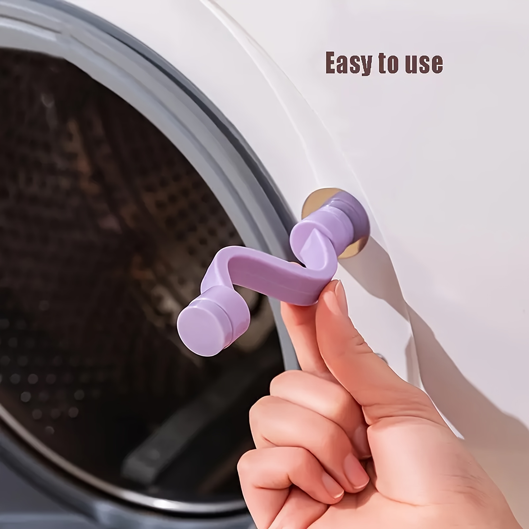 1pc front loading washing machine ventilation and door lock odor proof metal end with magnetic to   ventilation and   down lock with air circulation washing machine door stop bracket