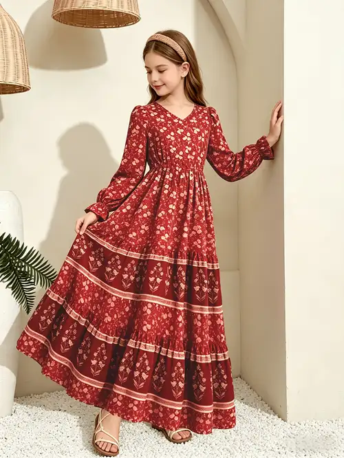 girls long sleeve maxi dress sold on Temu United States girls long sleeve maxi dress sold on Temu United States