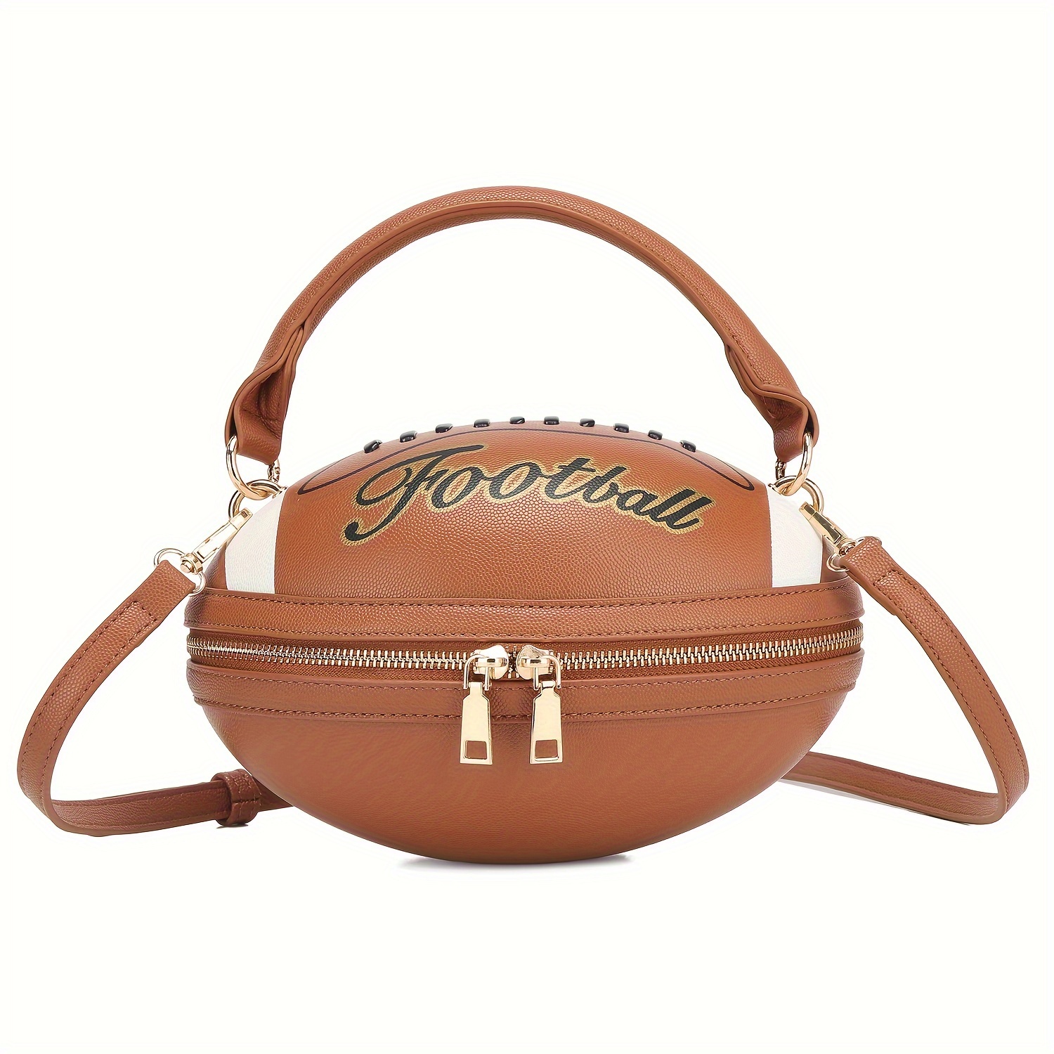 

Fashion American Football Style Crossbody Bag For Women Girl's Shoulder Bags Rugby Style Purses Designer Ball Novelty Handbags
