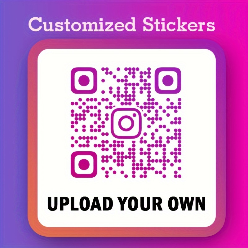 

Custom Instagram Stickers - Personalize With Your Text, Name, Or Photo - Choose From 2.36", 2.76", Or 3.15" Sizes - Perfect For Daily Office Use