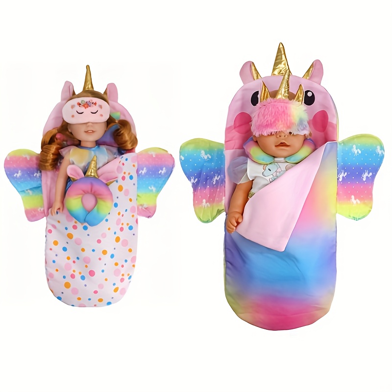 bolsa dormir muñecas temática unicornio máscara Temu Morocco