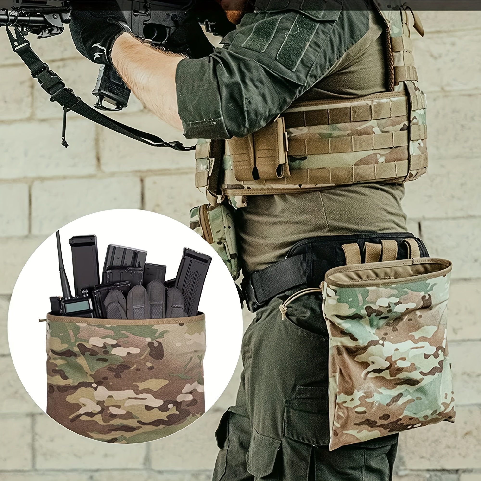 Molle Storage Bag Multi purpose Outdoor Military Camouflage - Temu