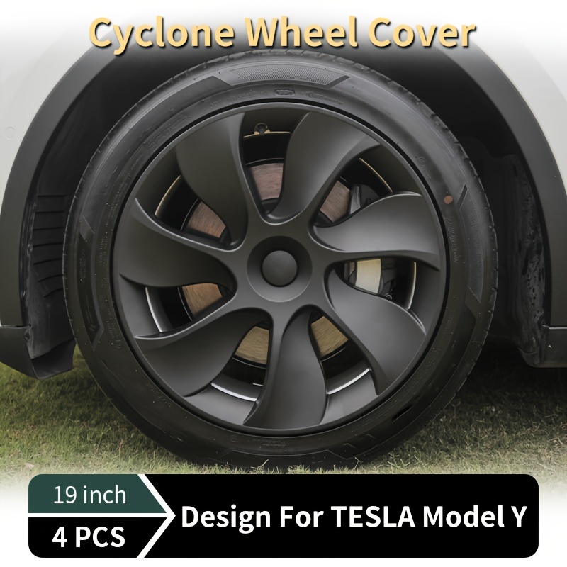 

2020-2024 19" Wheel Cover For Tesla Hubcaps Bilateral Wheel Cover For Tesla 4pcs Replacement Wheel Cover Full Rim Cover Car Decoration Accessories