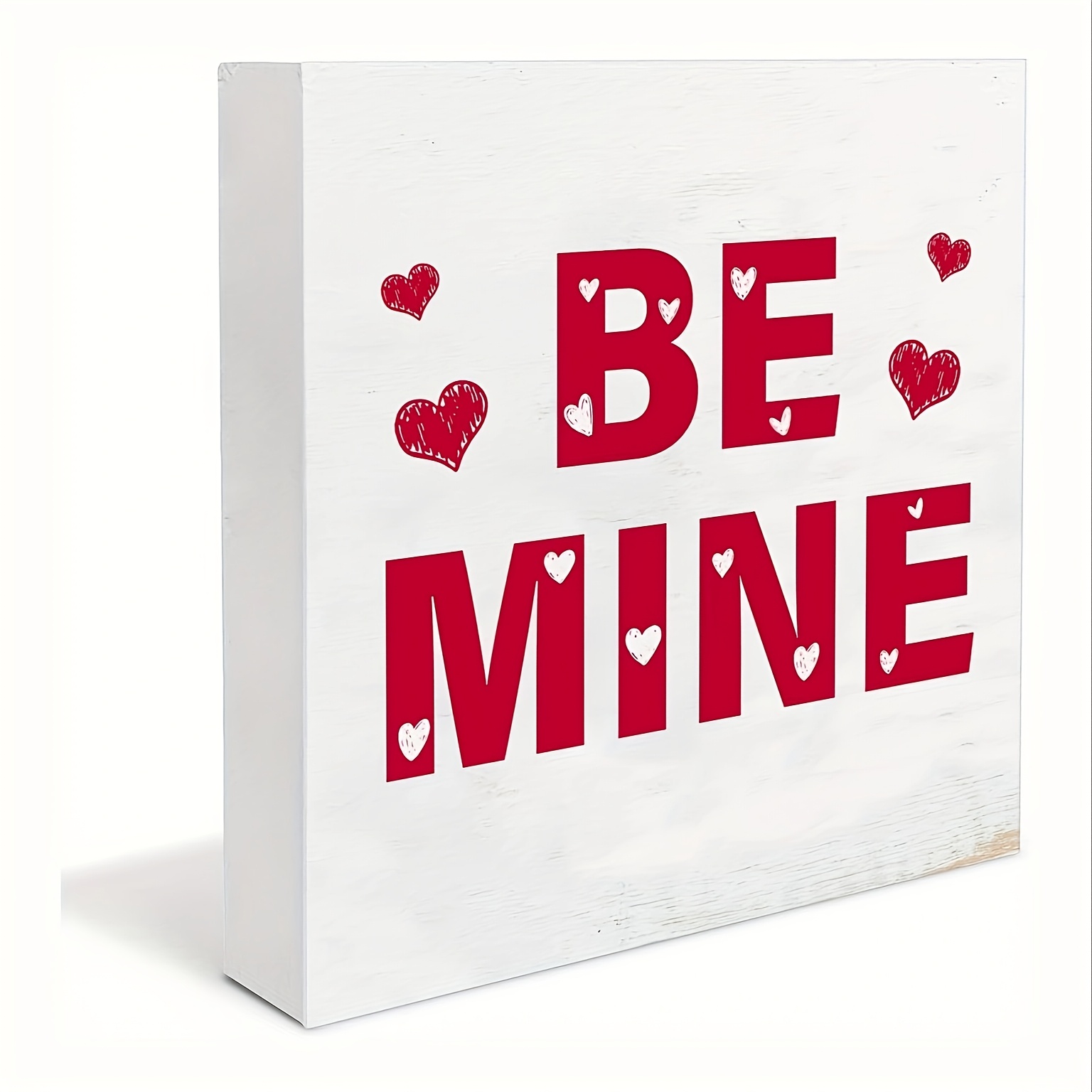 

1pc Valentine's Day "be " Pvc Sign, Quote Home , Indoor & Outdoor Use, For Desk, Table, Bookshelf, Room Types