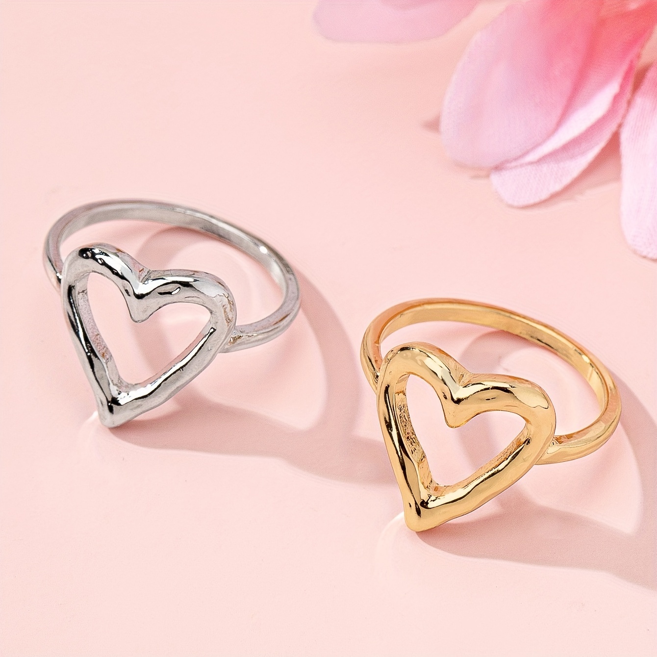 Women's Heart Open Ring Jewelry