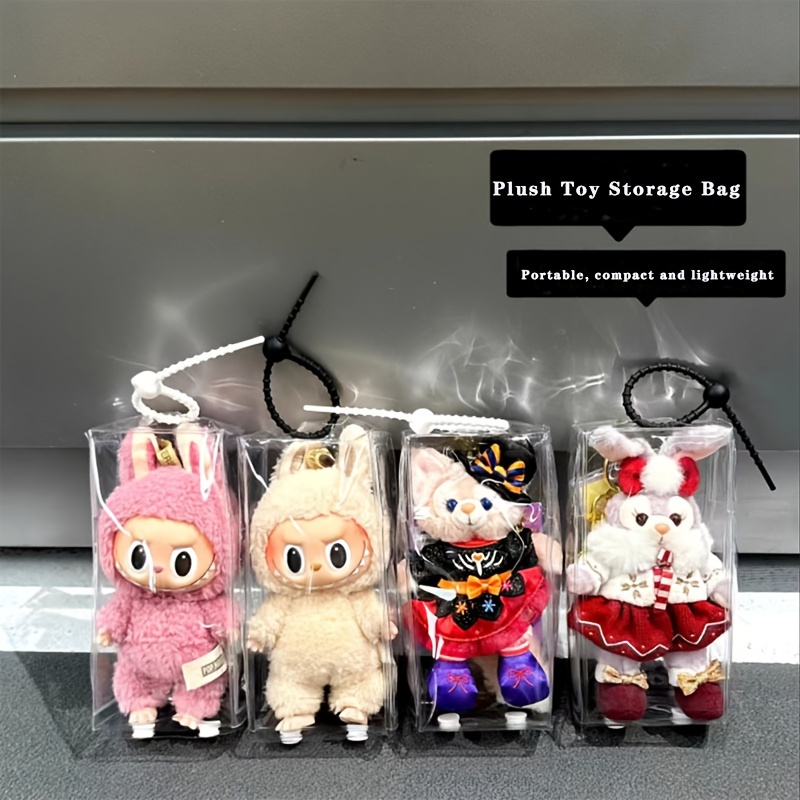 

Pvc Toy Display Case Keychain - Bag For And Figurines, 1pc