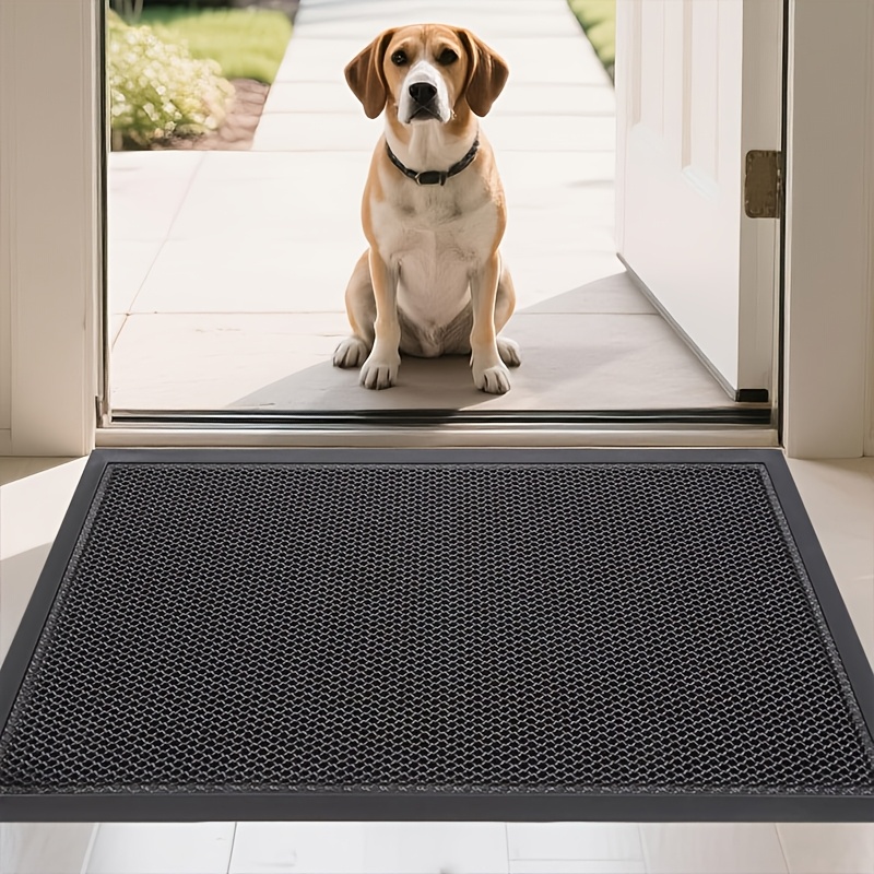 TEMU 3d Mesh Door Mat Heavy-duty Floor Matt For Indoor/outdoor Entrance Patios Garden Garages Low-profile Machine Washable Ideal For Mudrooms Garages