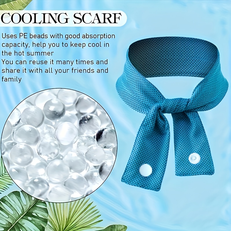 Image of Men's Outdoor Multi-functional Headwear, Cooling Neck Gaiter, Sweat Towel, Outdoor Sports Headscarf, Cooling Ice Towel, Perfect For Hiking And Base Camping In Hot