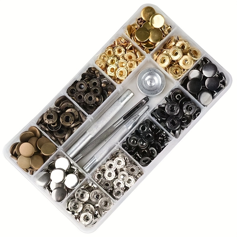 633 Metal Seamless Button, Round, Versatile Snap Button, Clothes Button, Snap Fastener, Metal Snap Button, Press Button