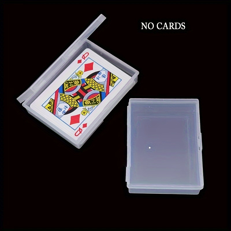 

1pc Note Storage Box, Snap Closure Clear Card Box, Small Hard Plastic Card Storage Box, Empty Trading Card Storage Box, Home Storage Accessories