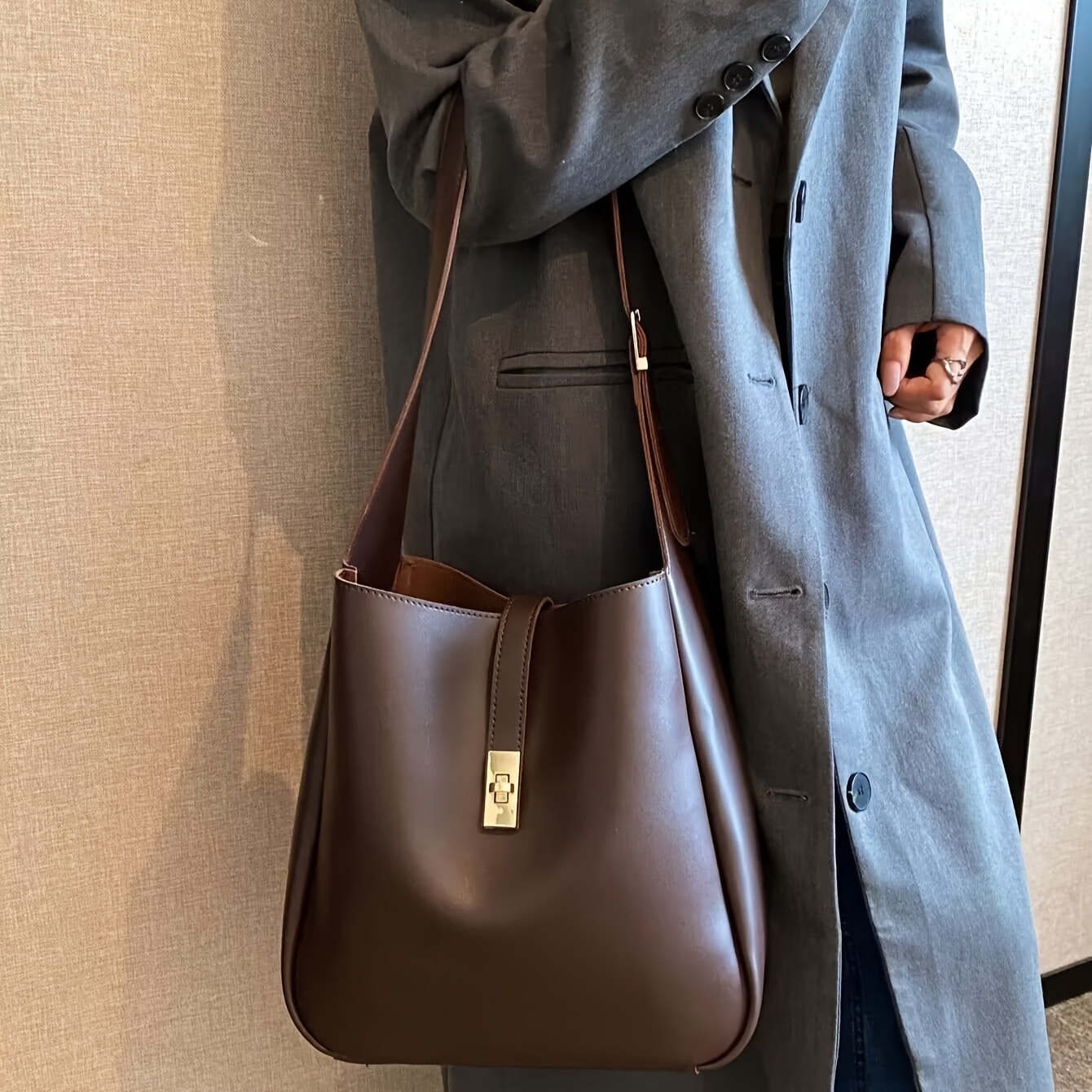 

Sac à bandoulière élégant en cuir PU pour femme, sac à main et tendance pour