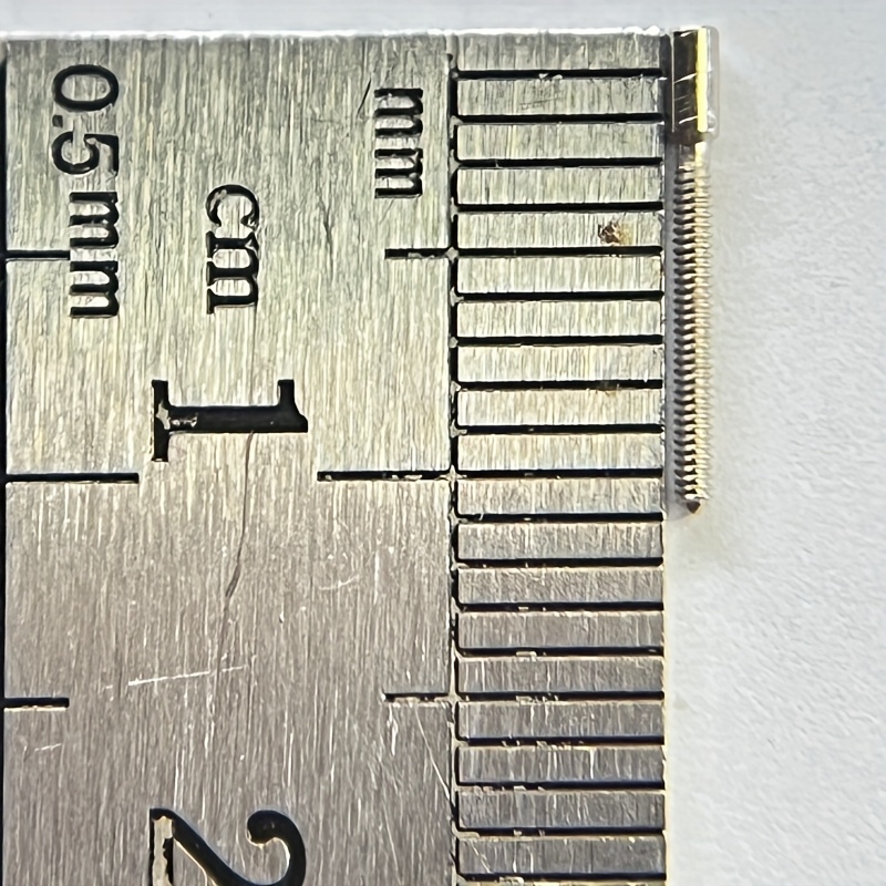 10 vnt. 0,9 mm x 0,9 mm laikrodžio mechanizmo rankenėlės jungties vamzdelių