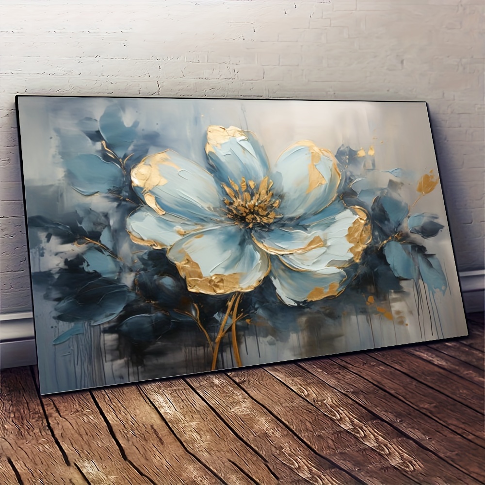 

Modern Abstract Flower Canvas Art Print, 31.5x47.24in - Frameless Wall Decor For Living Room & Bedroom