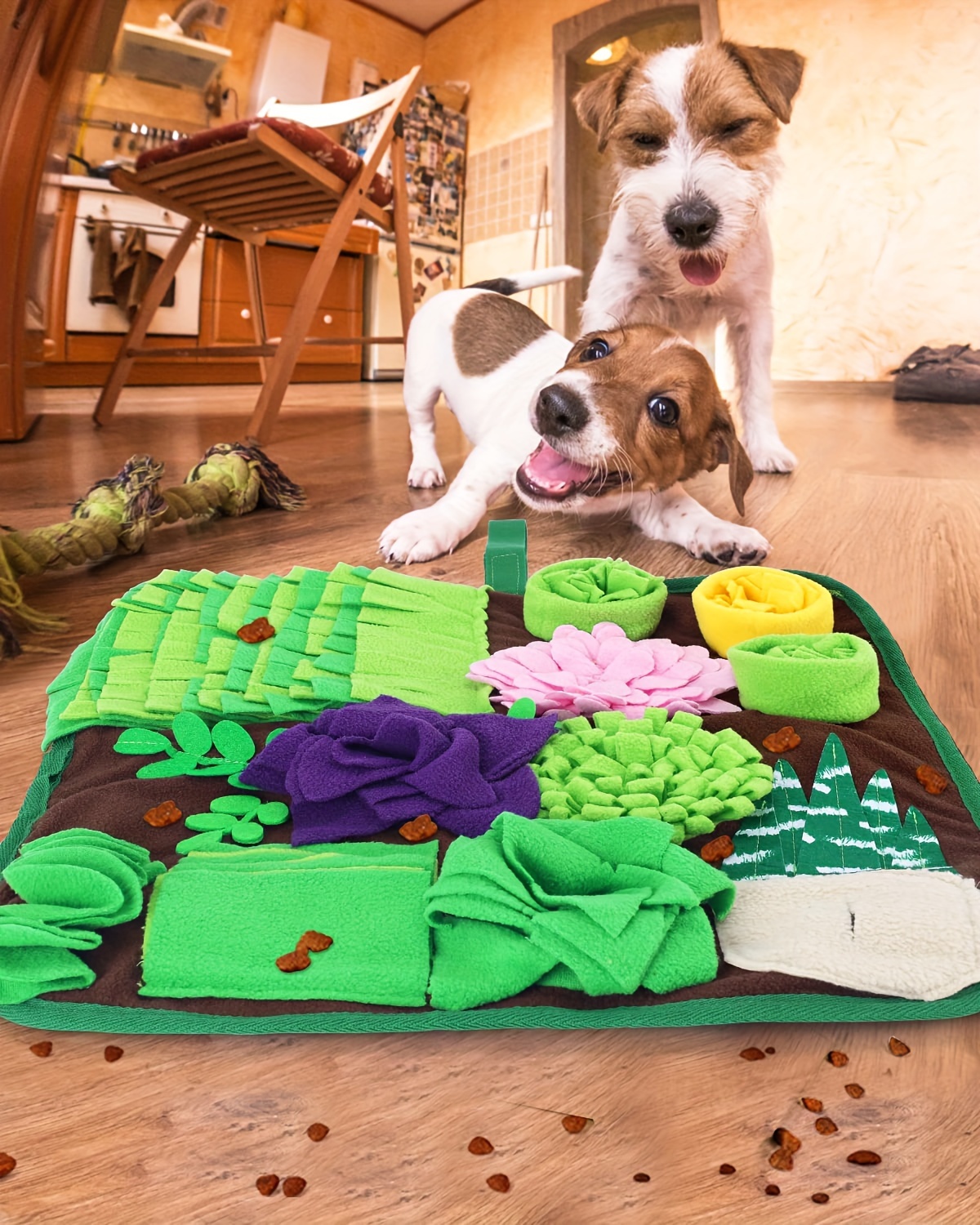 interactive dog snuffle mat slow feeder   toy for mental stimulation anti choking design pet smell training   blanket Product details 5