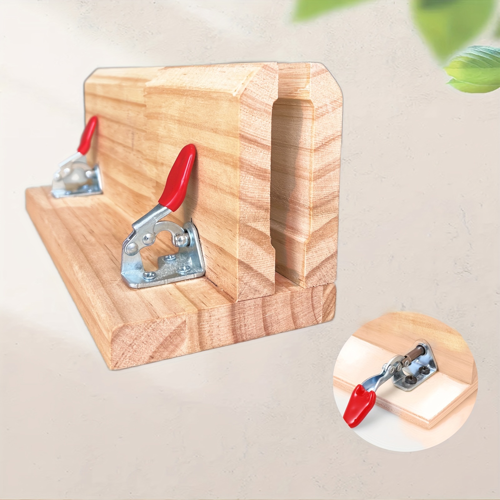 360 degree rotating leather craft pony wood stitching pony clamp sewing leather   stitching and lacing holder tool 1 piece
