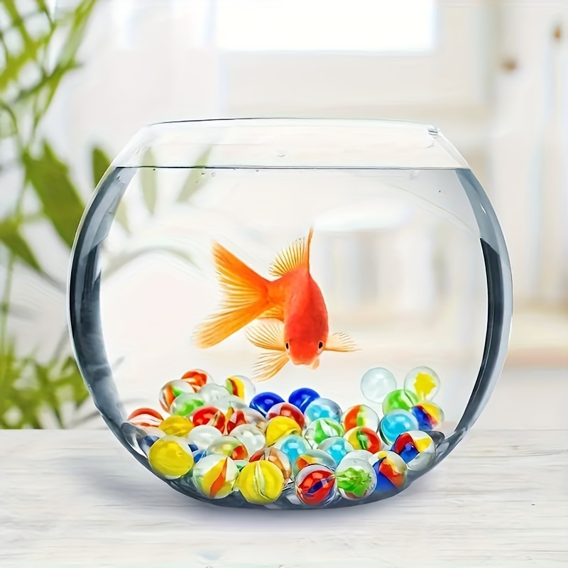 100pcs colorful glass marbles assorted colors ideal for vase filler home decor aquarium crafts random color details 0
