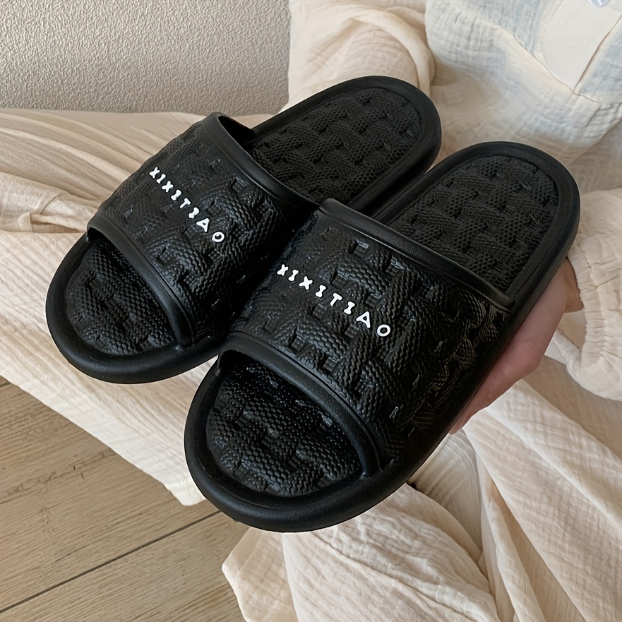xixitiao casual comfortable solid color open toe slippers - Temu