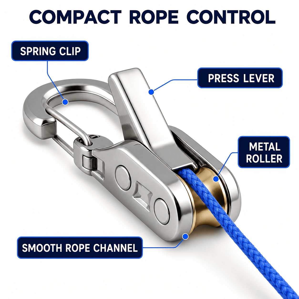 Pack of 20 Ropes with Roller Tensioners and Traction Hooks