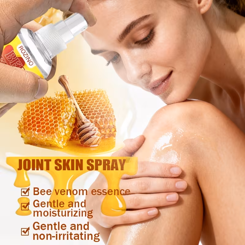 bee joint skin spray | крем за навлажнување и хидратација за лумбален дел, нозе, врат, зглобови, колена, глуждови | без мирис, содржи глицерин, витамин ц, витамин а, - идеален за стари лица и спортисти Детали за производот 1