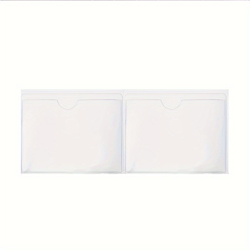 2pcs 12x9cm Car Windshield Parking Card Holder With Adhesive Sticker -keep Your Parking Permit Secure & Organized!