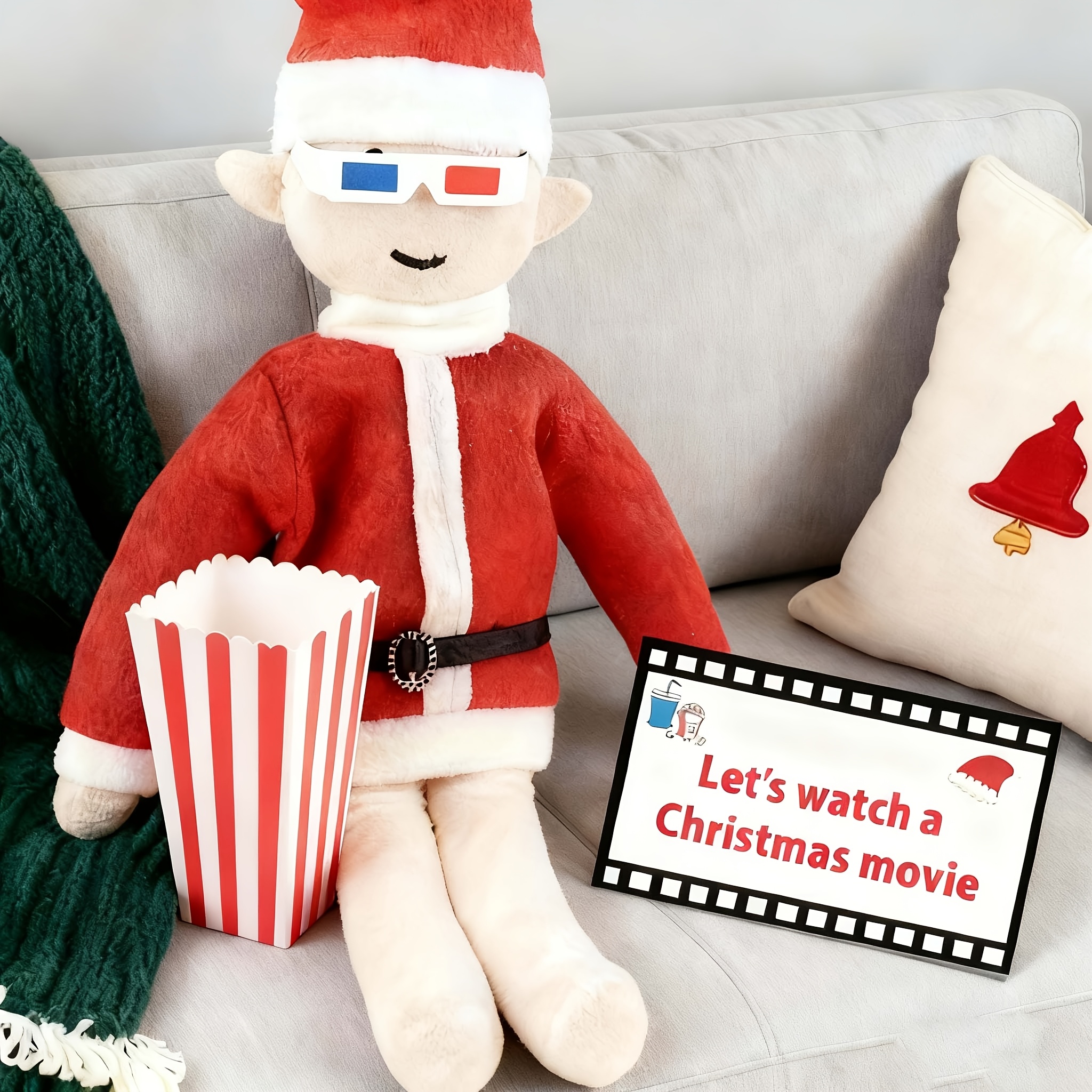 Image of Gift For Her/him 3 Elf Props - Christmas Movie Night, Christmas Gift Packaging Set