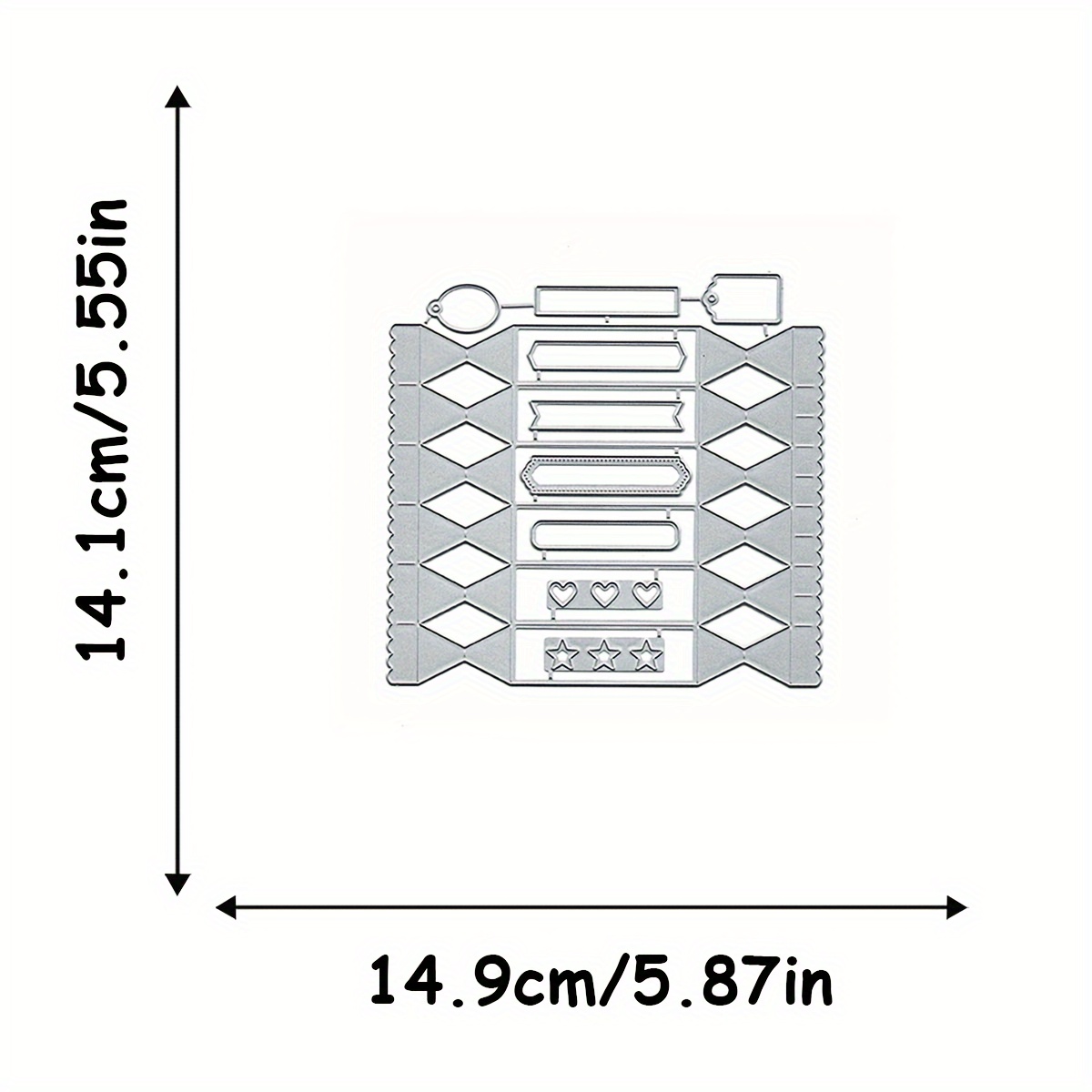 1pc Of Candy-shaped Cutting Mold, Box Cutting Knife Mold Suitable For Scrapbooking And Card Making Decoration Embossing Crafts