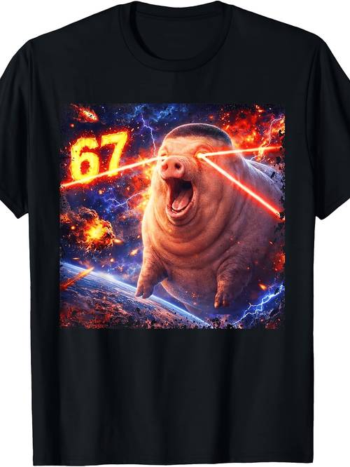 fade pig haircut 67 tuff meme t shirt