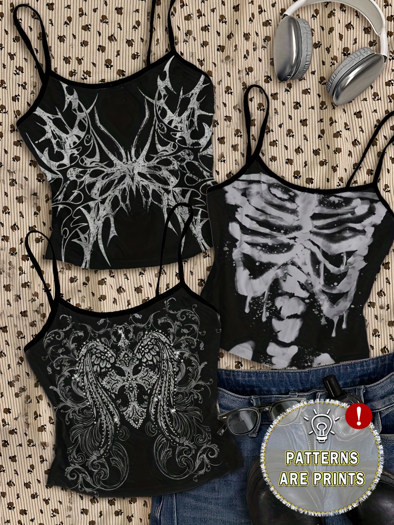 grunge tank top sold on Temu United States