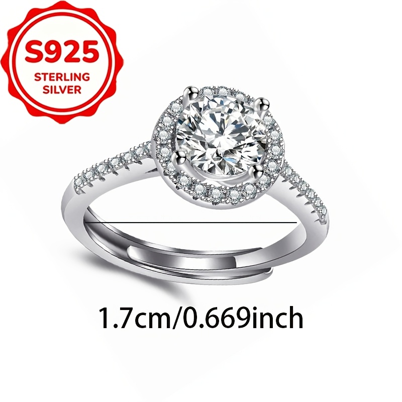 3pcs Minimalist S925 Silver Square Ring Set