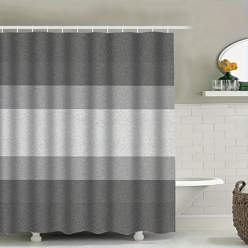 

Open 1pc Patterned Shower Curtain, Waterproof Shower Curtain With 12 Hooks, Bathtub Curtain, Room Bathroom Decoration