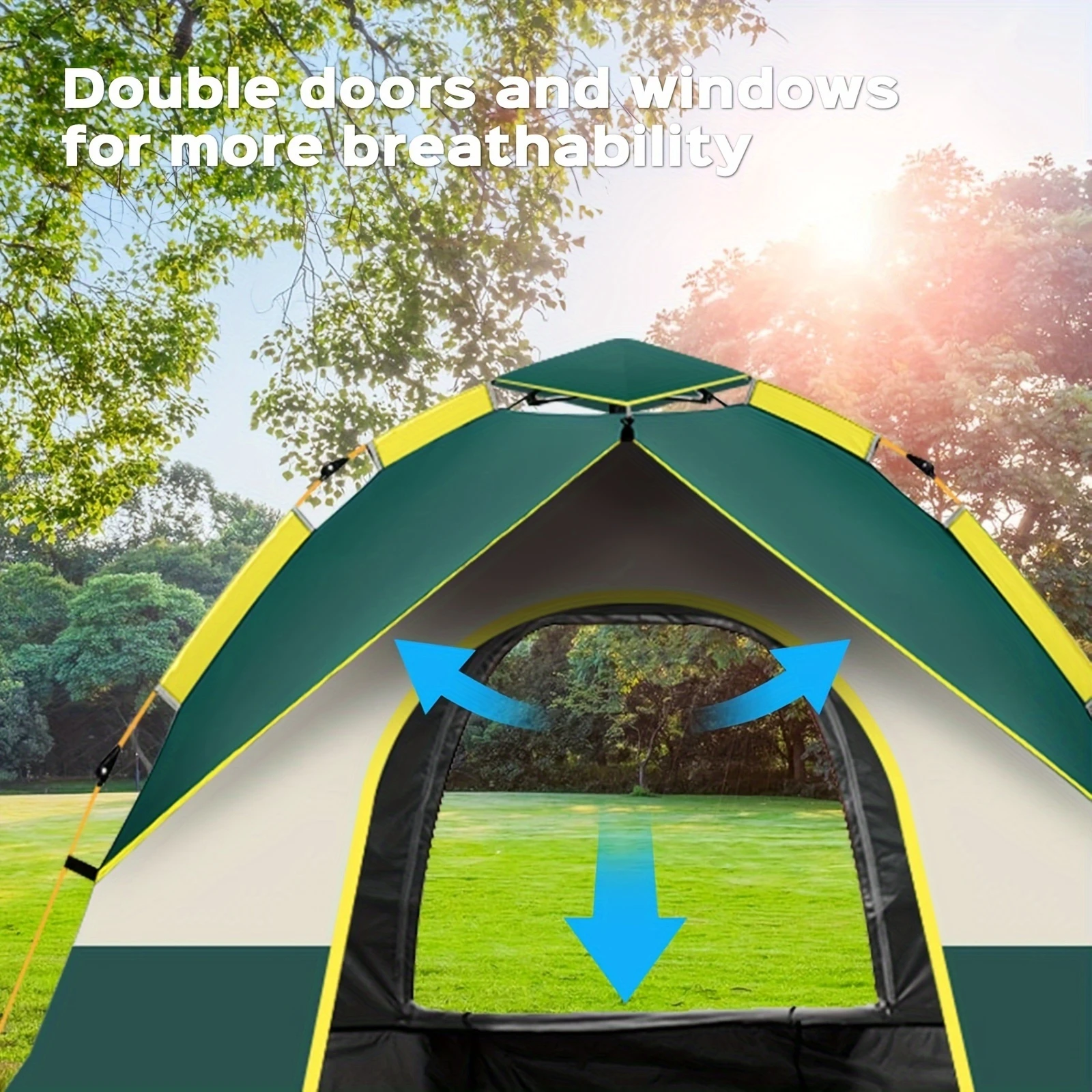 Automatic Instant Setup Camping Tent - 3-4 Person Capacity – detail 5