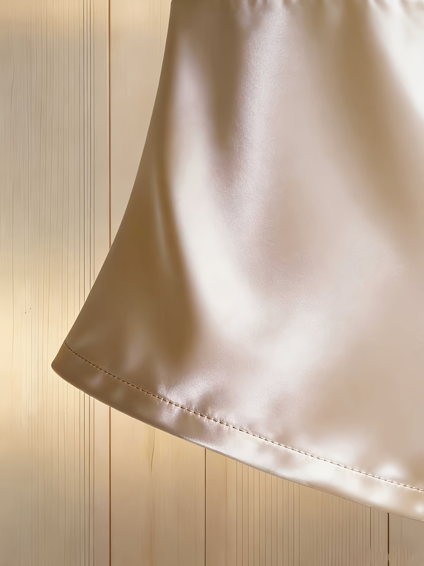 womens spring summer new french   pearl pendant back tie bow decor satin halter neck tank  186 details 4