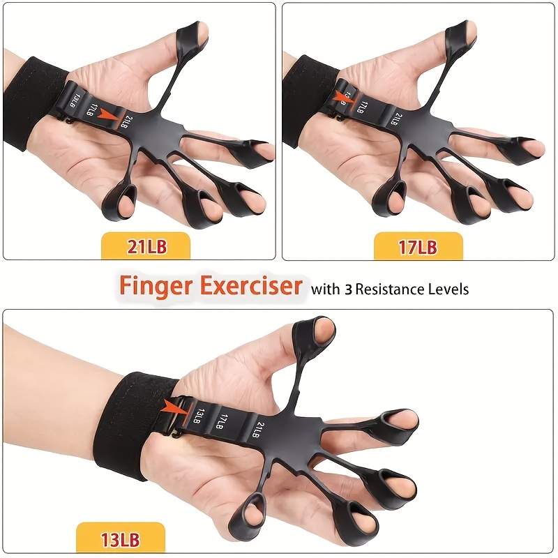 Adjustable Hand Grip Strength Trainer, Finger Strength Trainer, Finger Grip Strength Trainer