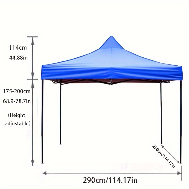 TEMU 10x10 Feet Easy To Open Folding Tent Can Accept Customized Logo Text Suitable For Outdoor Travel, Parties, Dinners, Weddings, Christmas And
