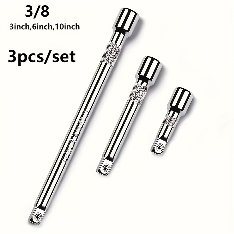 E-shop 3/9-tlg. Verlängerungsstangen 1/2" Ratschenwerkzeuge, 3/8" Verlängerungsstangen für kleine, mittlere große fliegende 1/4" Kurzstangen,